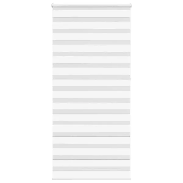 Store zèbre blanc 100x230 cm largeur du tissu 95,9cm polyester