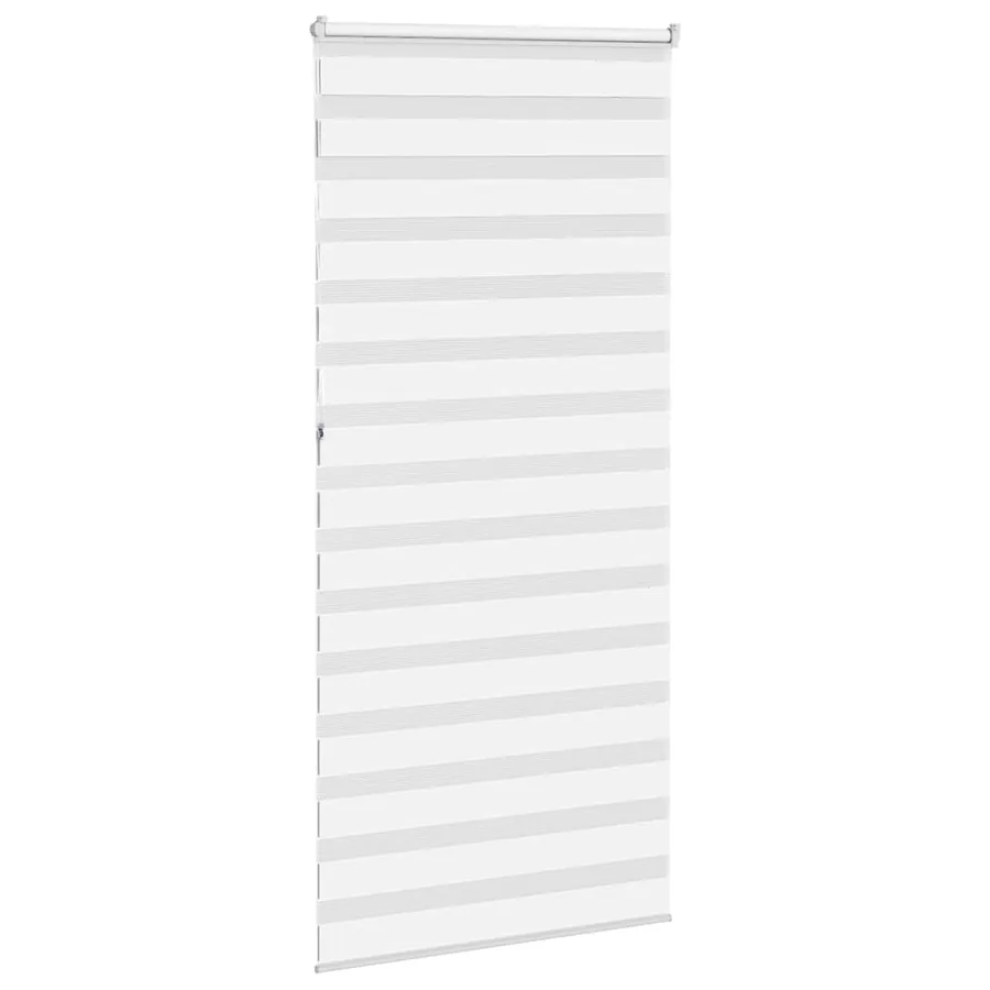 Store zèbre blanc 100x230 cm largeur du tissu 95,9cm polyester - 4