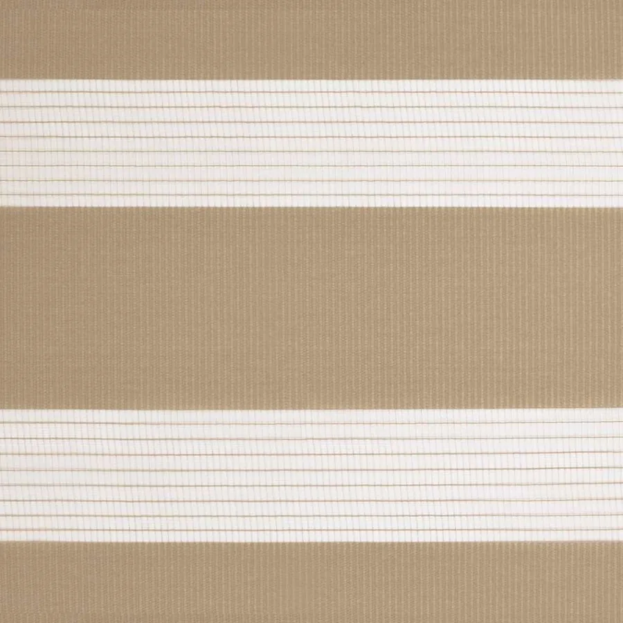 Store zèbre marron sable largeur du tissu 120,9 cm polyester - 15