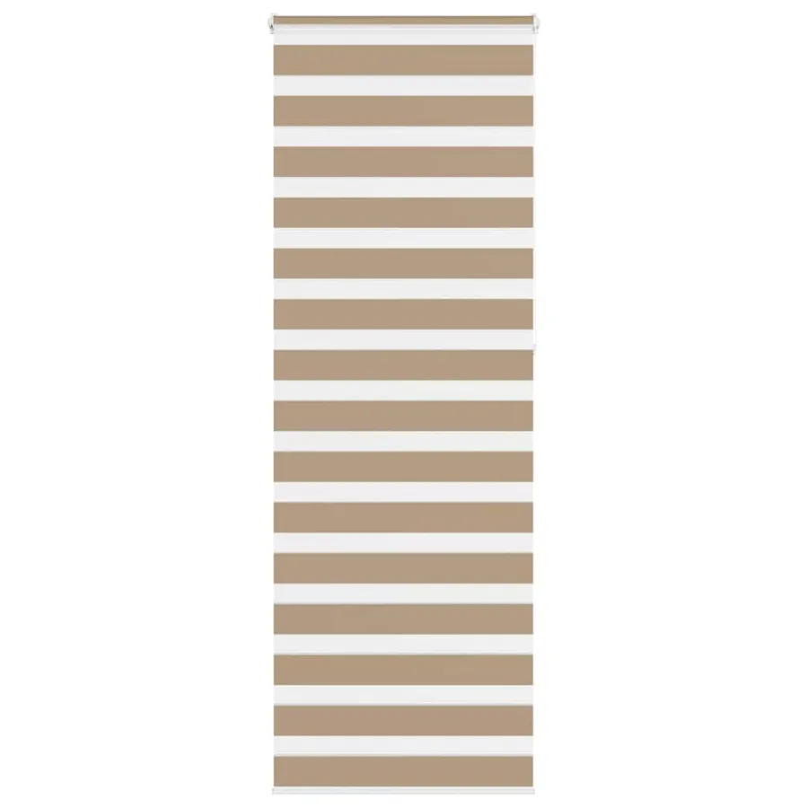 Store zèbre marron sable largeur du tissu 80,9 cm polyester