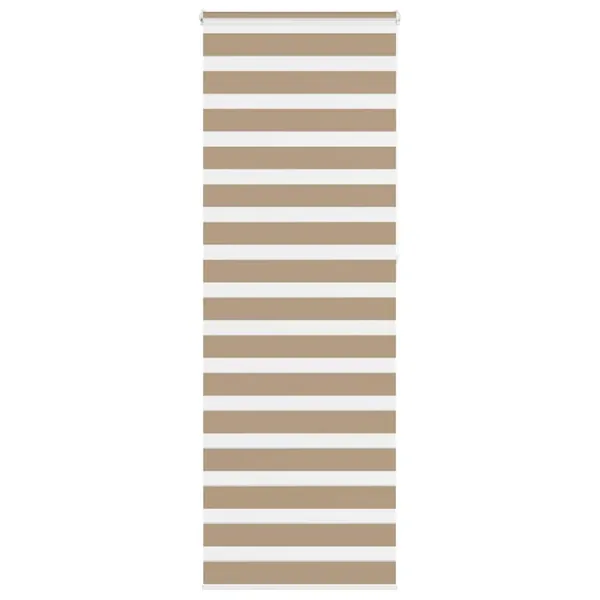 Store zèbre marron sable largeur du tissu 80,9 cm polyester