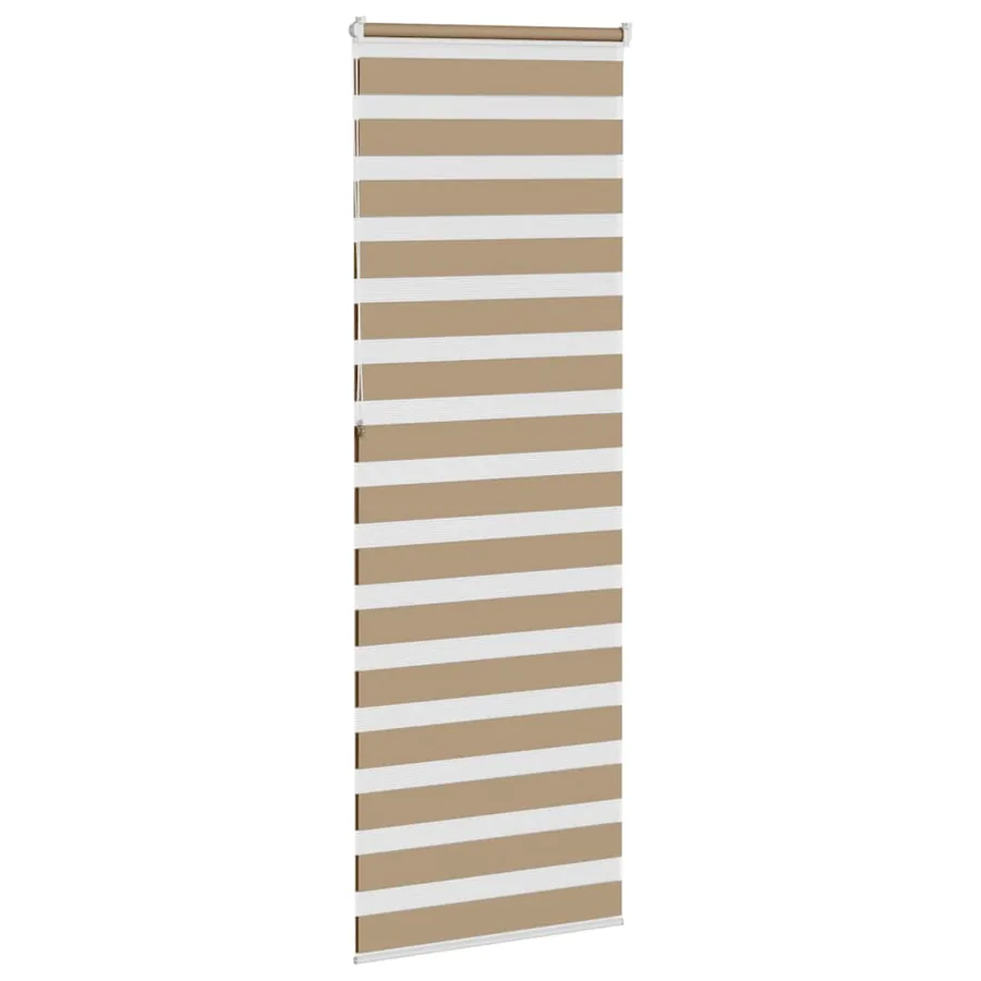 Store zèbre marron sable largeur du tissu 80,9 cm polyester - 4