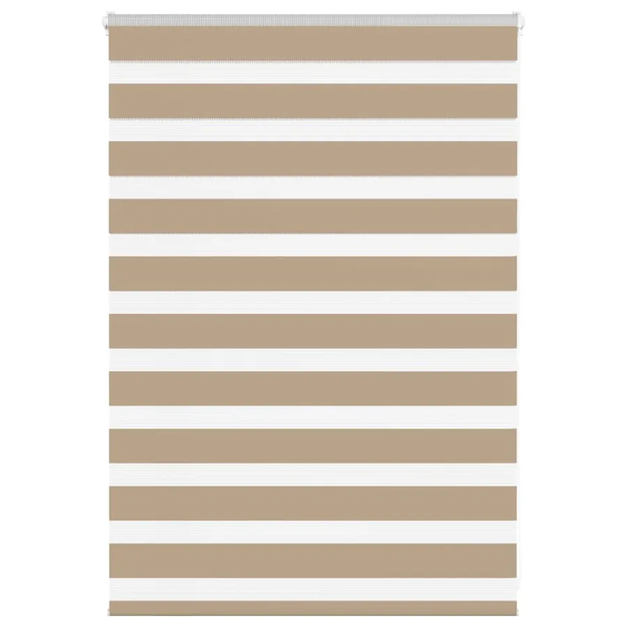 Store zèbre marron sable largeur du tissu 105,9 cm polyester
