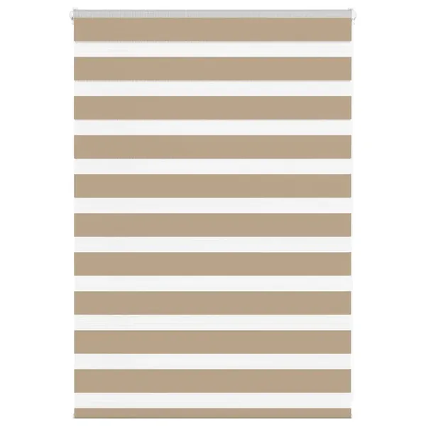 Store zèbre marron sable largeur du tissu 105,9 cm polyester