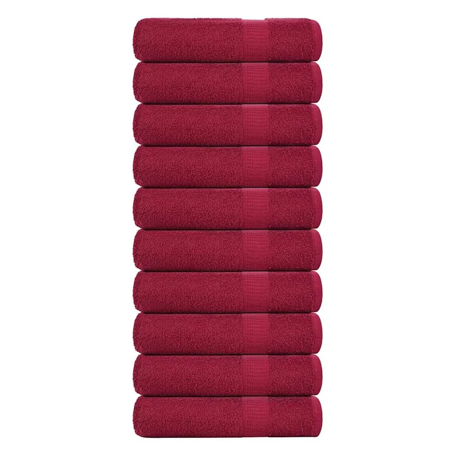 Serviettes de bain FROGN 10pcs bordeaux 100x150cm 360 g/m²