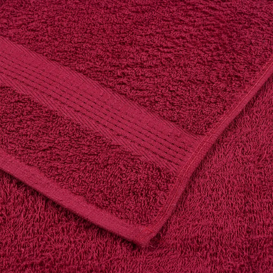 Serviettes de bain FROGN 10pcs bordeaux 100x150cm 360 g/m² - 6