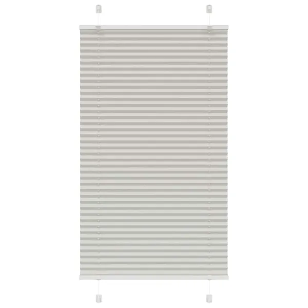Store plissé gris clair 70x100 cm largeur du tissu 69,4 cm