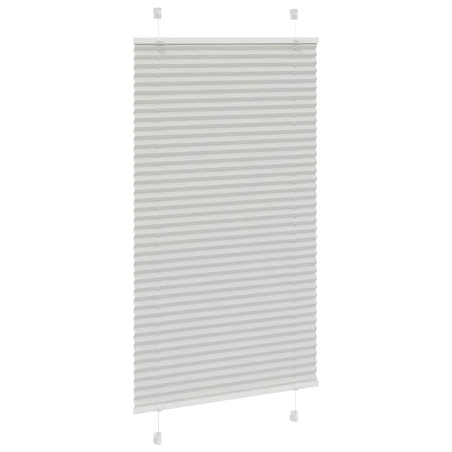 Store plissé gris clair 70x100 cm largeur du tissu 69,4 cm - 3