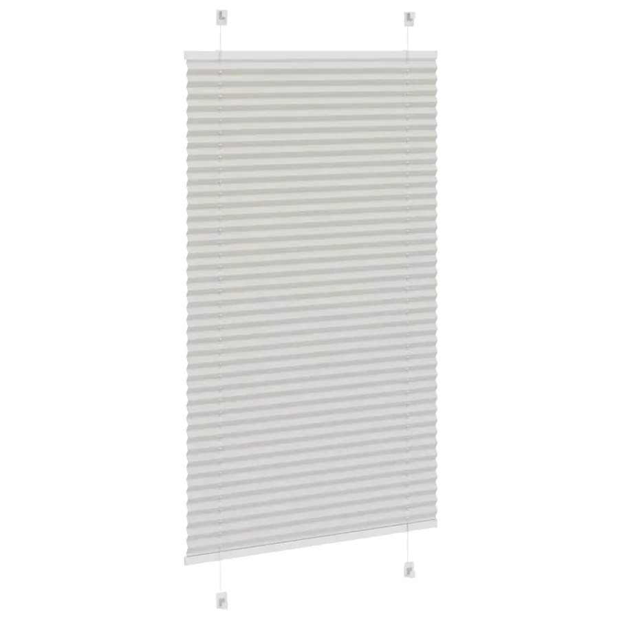 Store plissé gris clair 70x100 cm largeur du tissu 69,4 cm - 4
