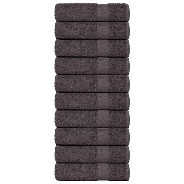 Serviettes de bain FROGN 10 pcs anthracite 100x150 cm 360 g/m²