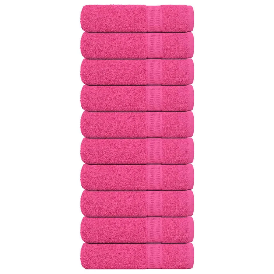Serviettes de bain FROGN 10 pcs rose 100x150 cm 360 g/m²