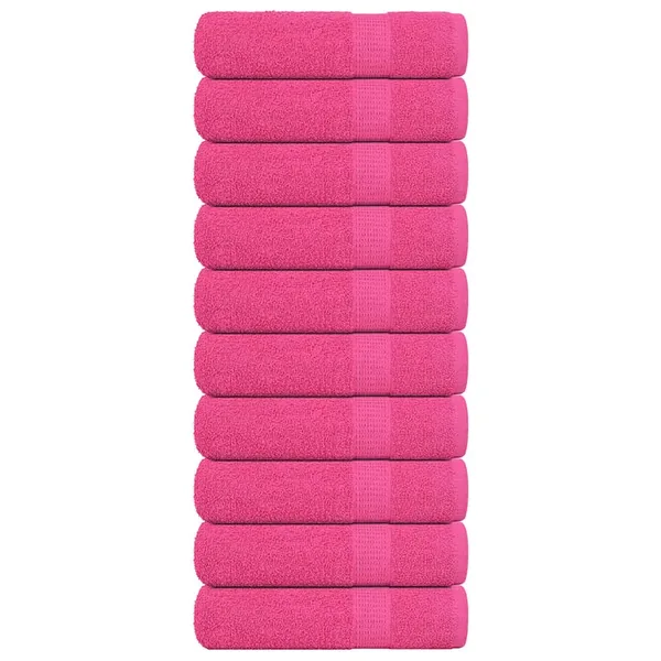Serviettes de bain FROGN 10 pcs rose 100x150 cm 360 g/m²