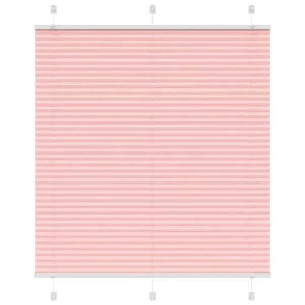 Store plissé rose 120x100 cm largeur du tissu 119,4cm polyester