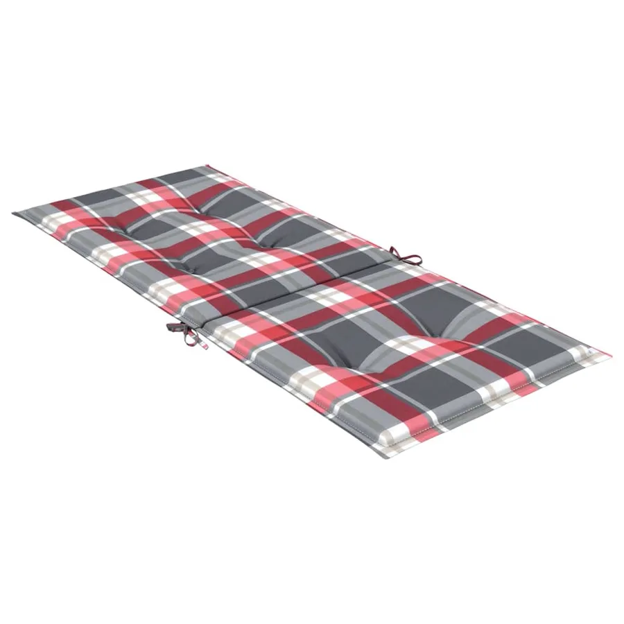 Coussins de chaise de jardin à dossier haut lot de 2 120x50x3cm - 6