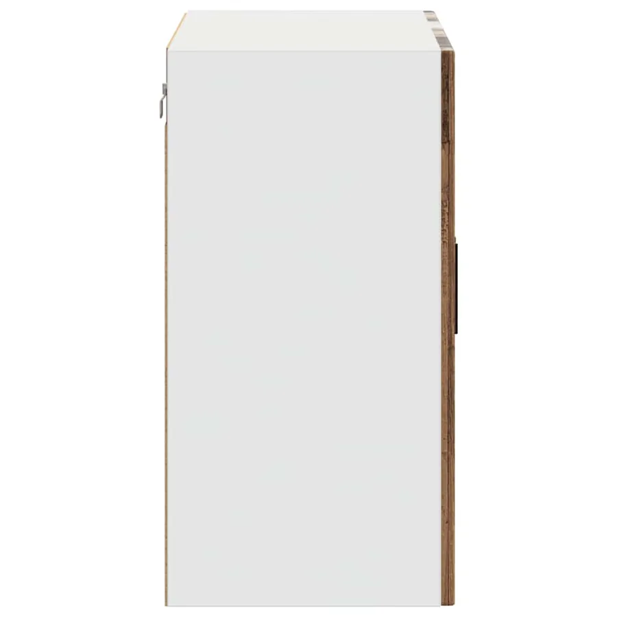 Armoire murale de cuisine avec porte en verre Porto vieux bois - 8