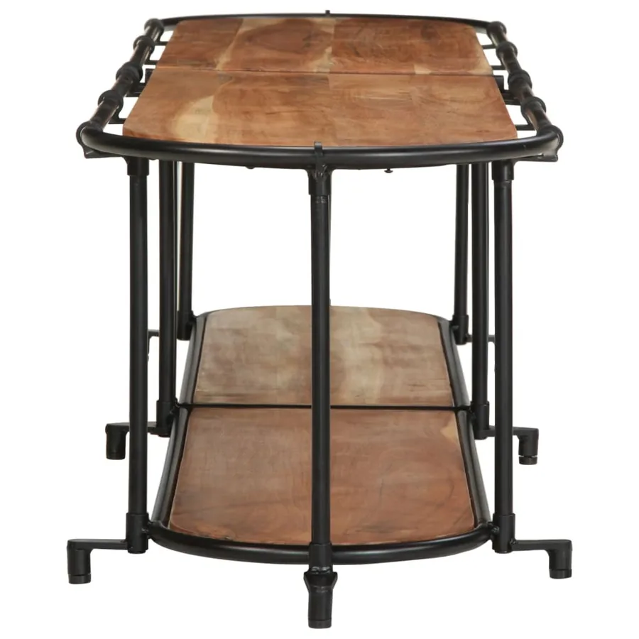 Meuble TV 200x42x40 cm bois d'acacia massif - 5