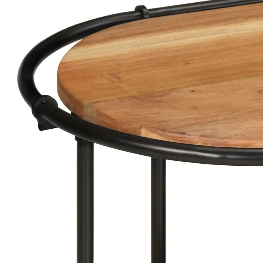 Meuble TV 200x42x40 cm bois d'acacia massif - 6