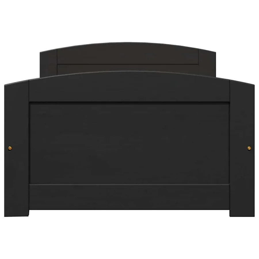 Lit de jour avec 2 tiroirs sans matelas IRUN noir 90x200 cm - 7