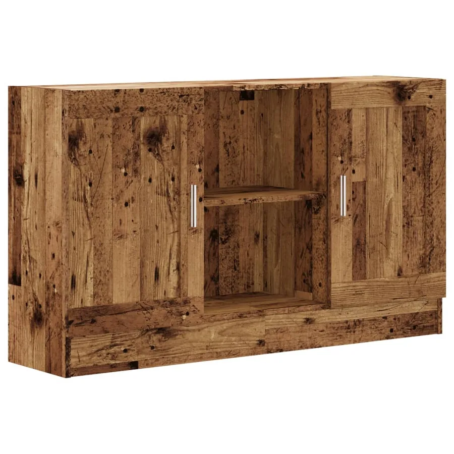 Buffet vieux bois 120x30,5x70 cm bois d'ingénierie - 2