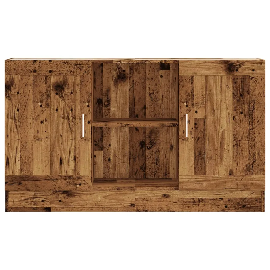 Buffet vieux bois 120x30,5x70 cm bois d'ingénierie - 4