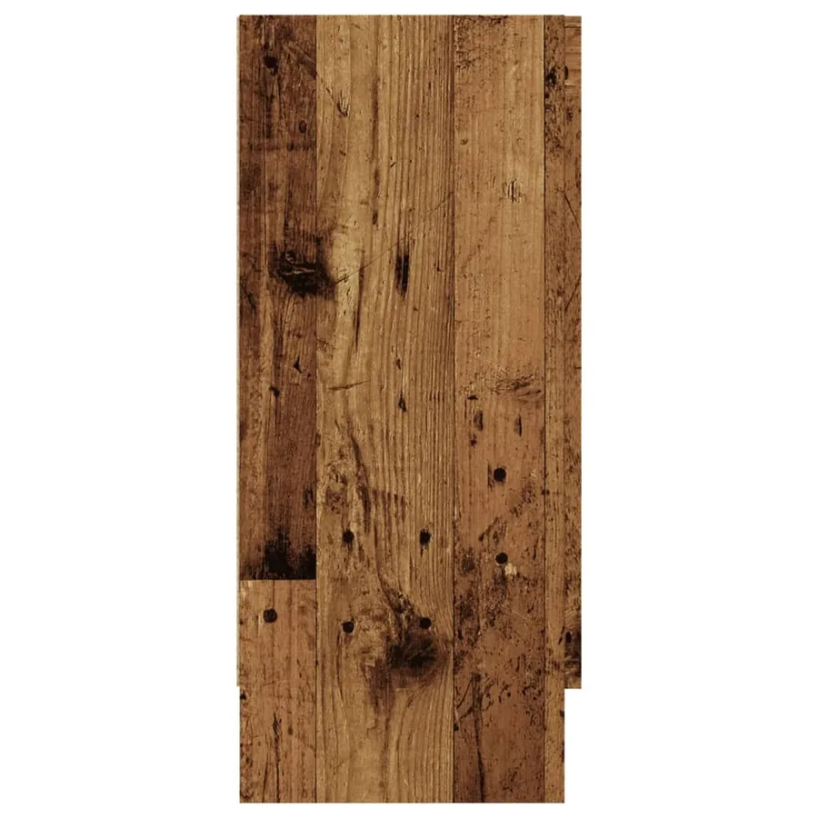 Buffet vieux bois 120x30,5x70 cm bois d'ingénierie - 6