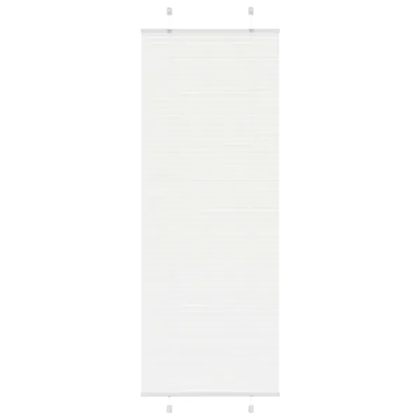 Store plissé blanc 75x200 cm largeur du tissu 74,4 cm polyester