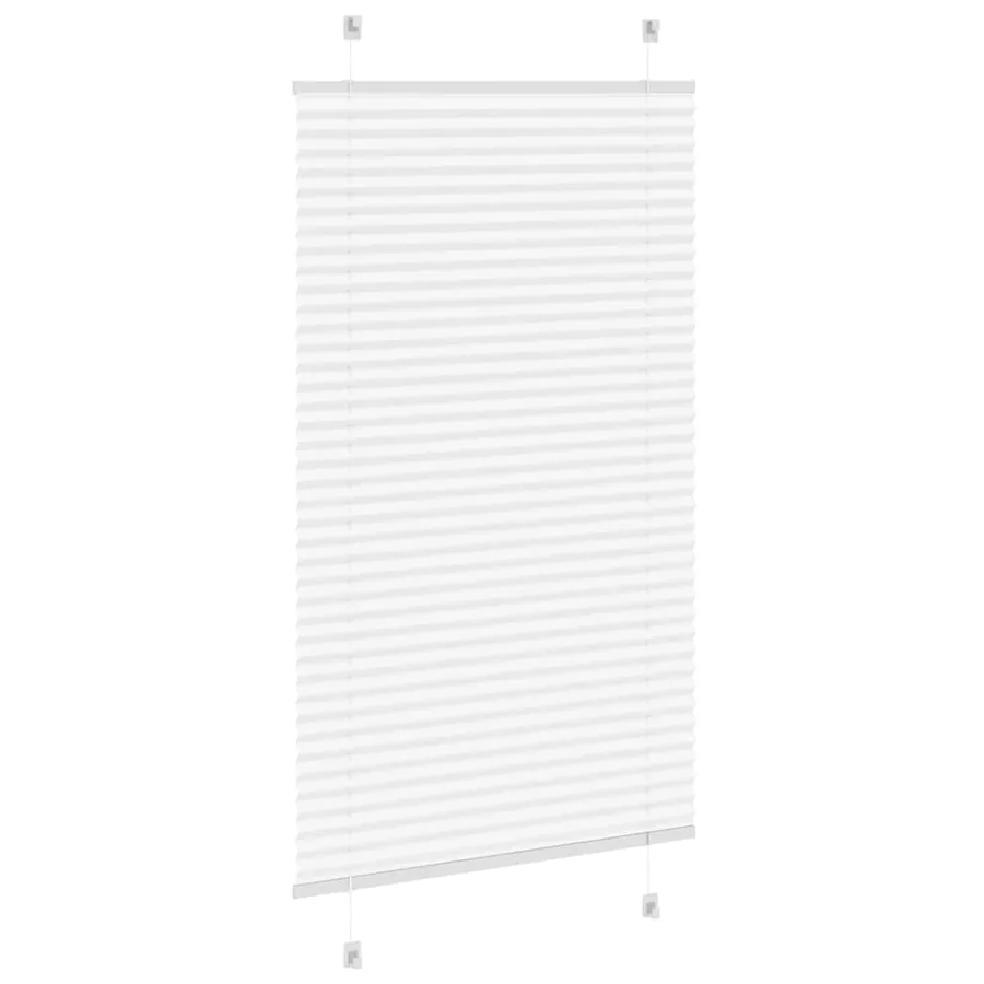 Store plissé blanc 75x150 cm largeur du tissu 74,4 cm polyester - 4