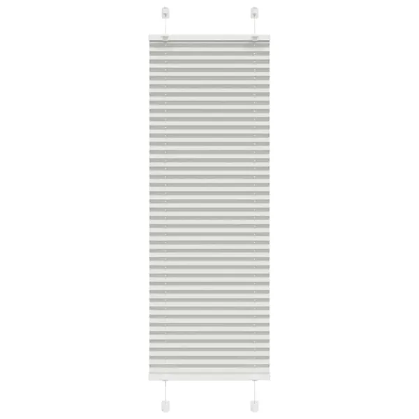 Store plissé gris clair 40x100 cm largeur du tissu 39,4 cm