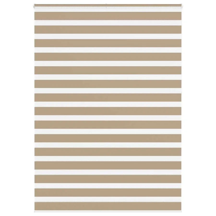 Store zèbre marron sable largeur du tissu 160,9 cm polyester