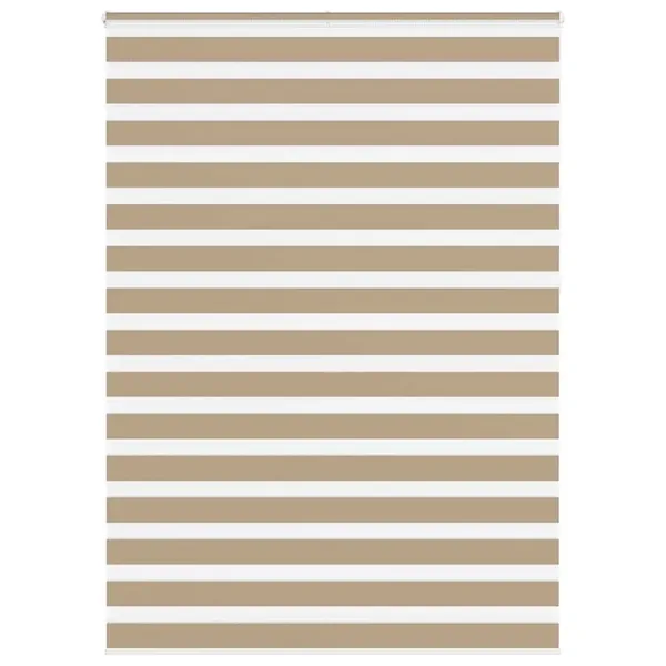 Store zèbre marron sable largeur du tissu 160,9 cm polyester