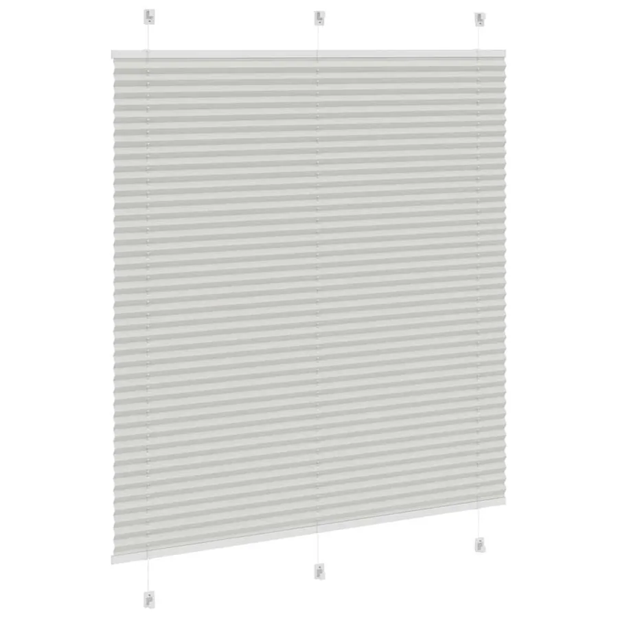 Store plissé gris clair 120x150cm largeur du tissu 119,4cm - 4