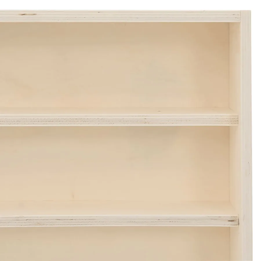 Vitrine de collection en bois avec 6 étagères 60x8,5x55 cm - 8