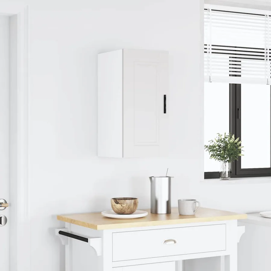 Armoire murale de cuisine Porto blanc bois d'ingénierie - 2