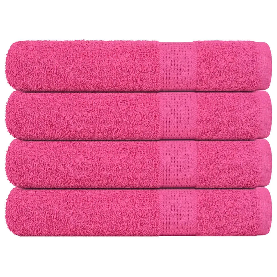 Serviettes de sauna FROGN 4 pcs rose 80x200 cm 360 g/m²