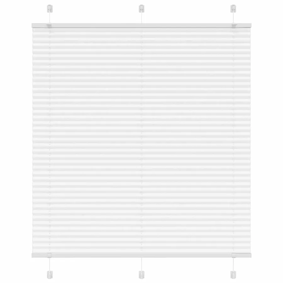 Store plissé blanc 120x150cm largeur du tissu 119,4cm polyester