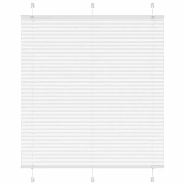 Store plissé blanc 120x150cm largeur du tissu 119,4cm polyester