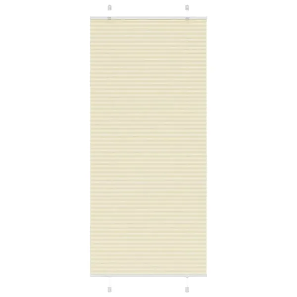 Store plissé crème 90x200 cm largeur du tissu 89,4 cm polyester