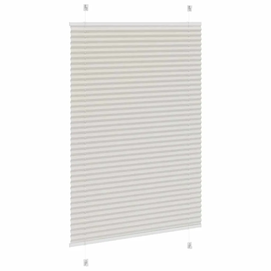 Store plissé gris clair 90x150 cm largeur du tissu 89,4 cm - 4