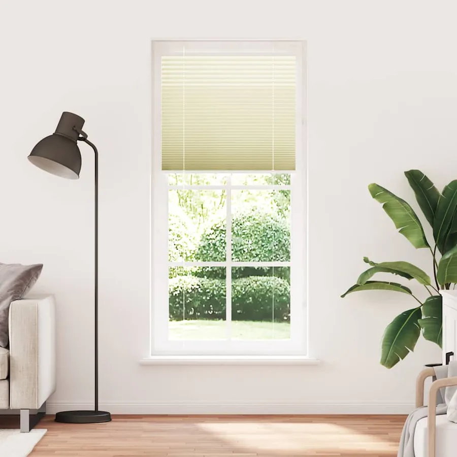 Store plissé crème 100x200cm largeur du tissu 99,4 cm polyester - 2