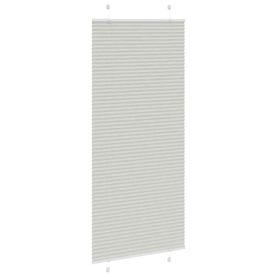 Store plissé gris clair 100x200cm largeur du tissu 99,4 cm - 4