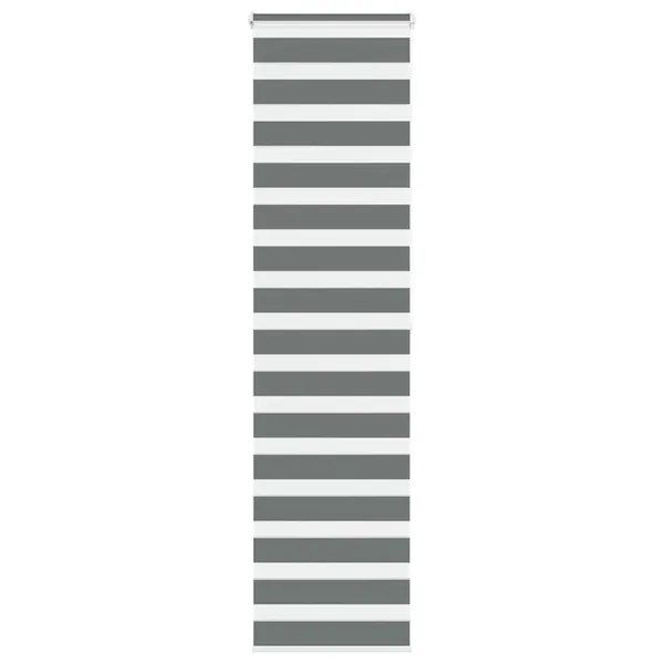 Store zèbre gris foncé largeur du tissu 55,9 cm polyester