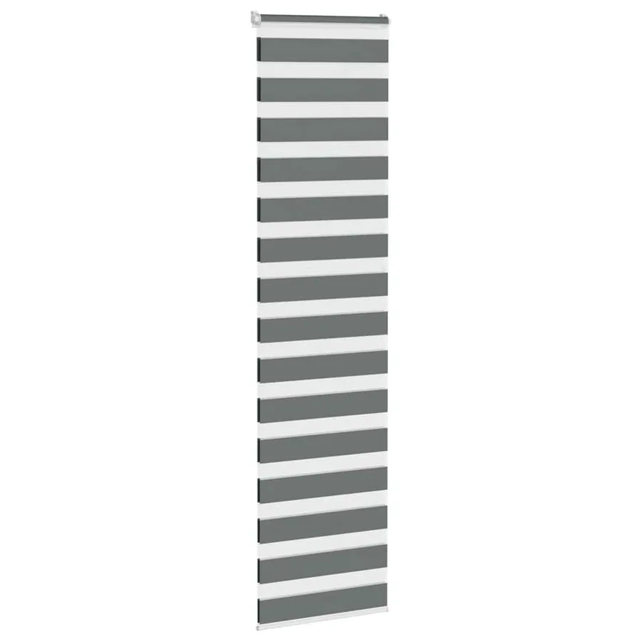 Store zèbre gris foncé largeur du tissu 55,9 cm polyester - 3