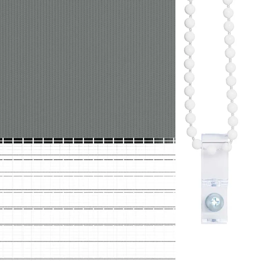 Store zèbre gris foncé largeur du tissu 55,9 cm polyester - 9