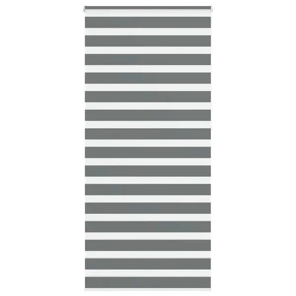 Store zèbre gris foncé largeur du tissu 90,9 cm polyester