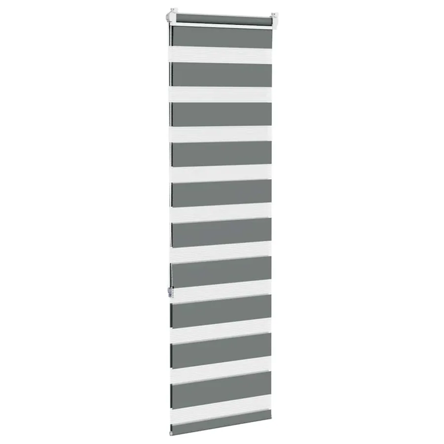 Store zèbre gris foncé largeur du tissu 45,9 cm polyester - 4