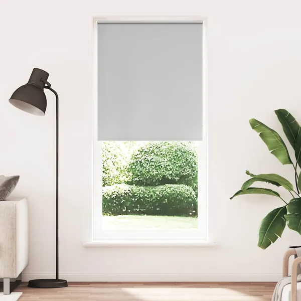 Store enrouleur occultant 124,4 x 230 cm, largeur du tissu 120 cm, gris
