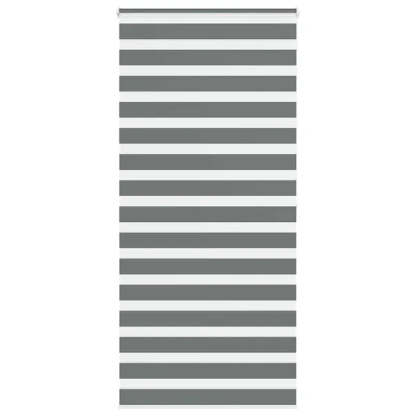 Store zèbre gris foncé largeur du tissu 90,9 cm polyester