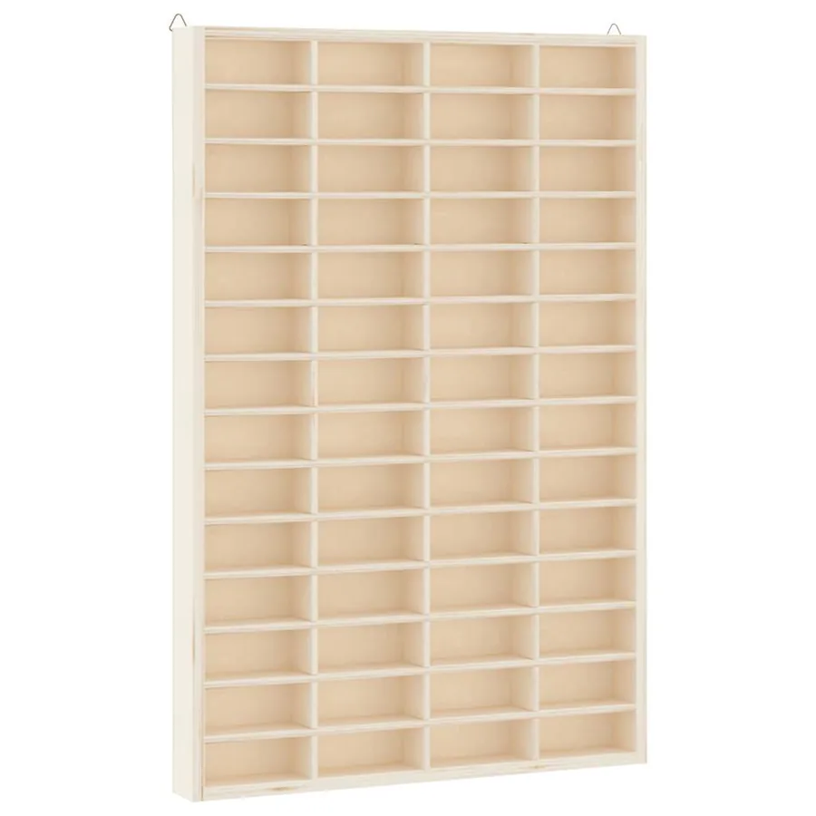 Vitrine de collection en bois avec 56 compartiments 40 x 4,5 x 60 cm - 2