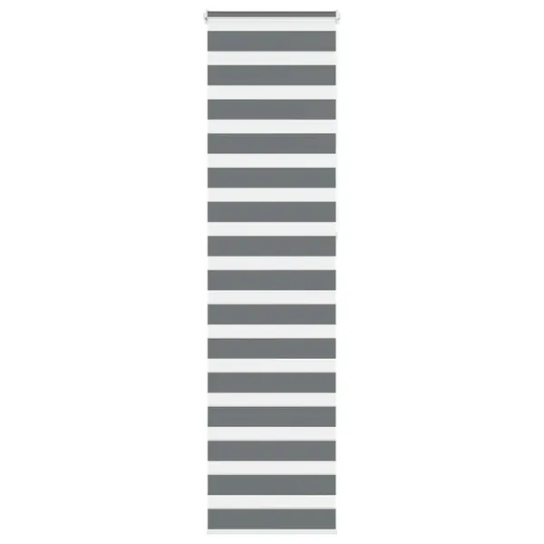 Store zèbre gris foncé largeur du tissu 55,9 cm polyester