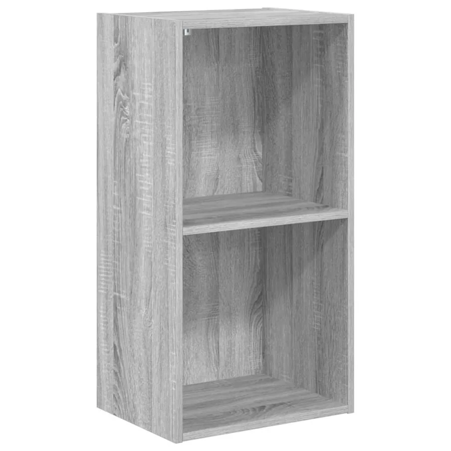 Bibliothèque sonoma gris 40x30x77 cm bois d'ingénierie - 2